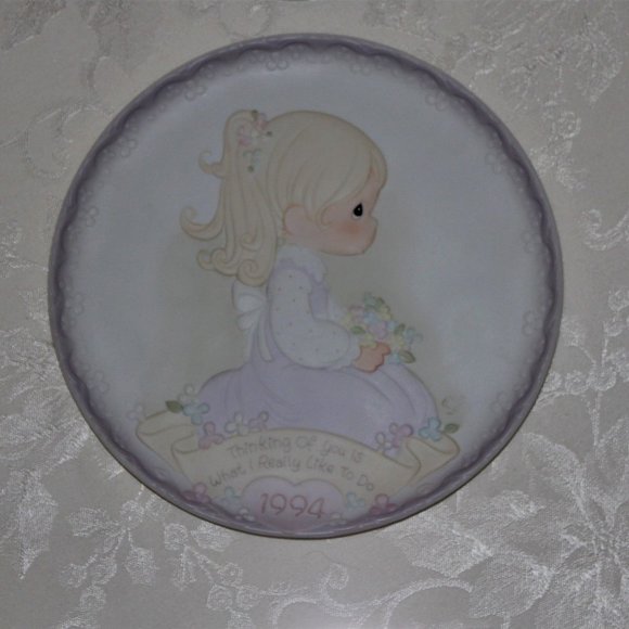Precious Moments Mother's Day Plate | Vintage 1994 Plate | Thinking Of You - Picture 1 of 7